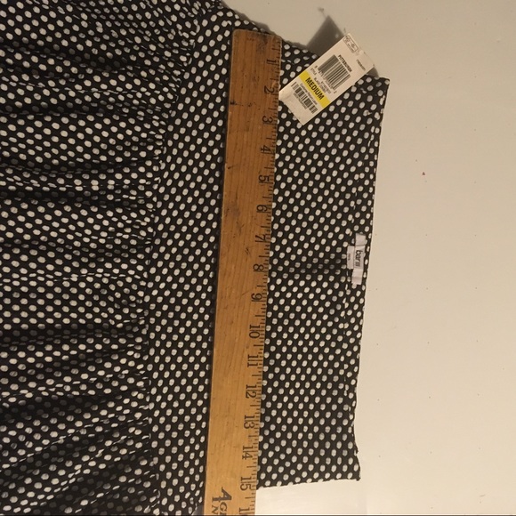 New- Bar III Black white poke-dot M Skirt - Picture 9 of 9